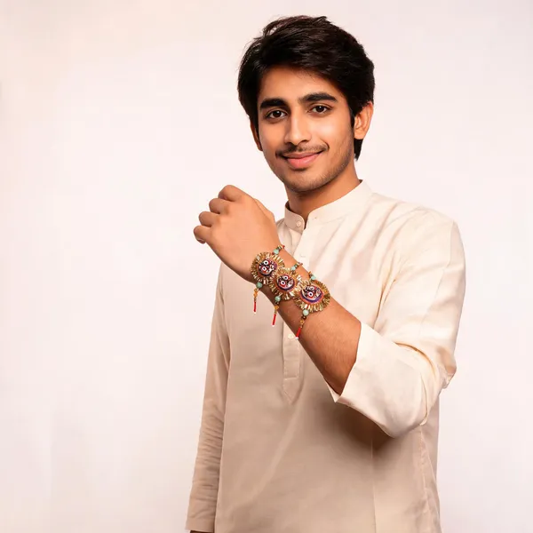 Sidharth_Enterprises_Ad_Stone_Rakhi_Multicolour_-_Pack_of_3