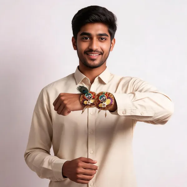 Sidharth_Enterprises_Ad_Stone_Rakhi_Multicolour_-_Pack_of_2
