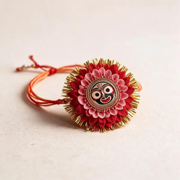 Sidharth_Enterprises_Ad_Stone_Rakhi_Red_Cream_Green_Gold_-_Pack_of_2