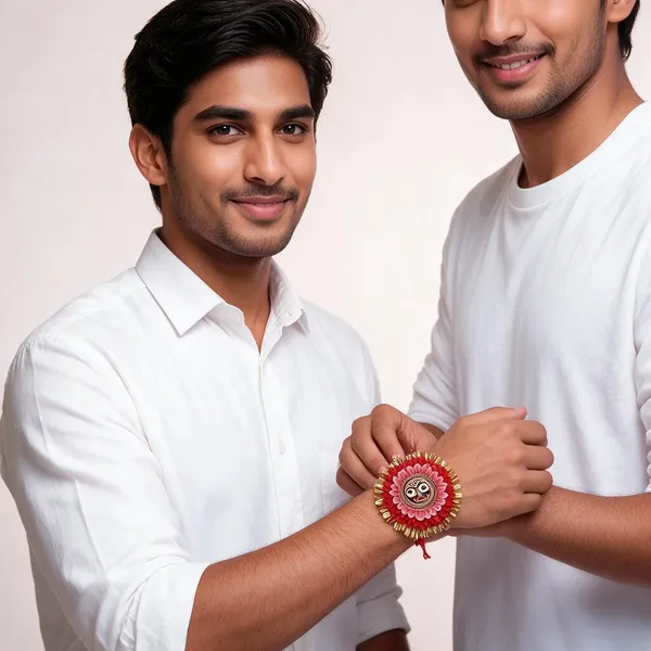 Sidharth_Enterprises_Ad_Stone_Rakhi_Red_Cream_Green_Gold_-_Pack_of_2
