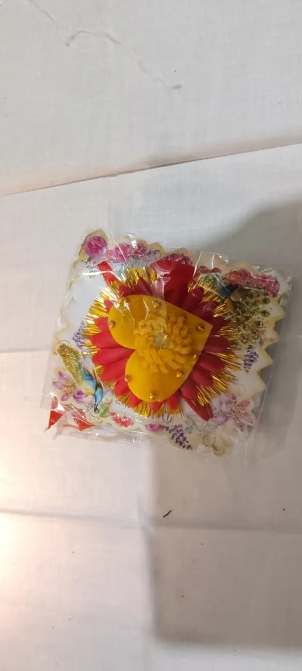 Sidharth_Enterprises-rakhi-Red_and_Yellow_with_Golden_Fringe