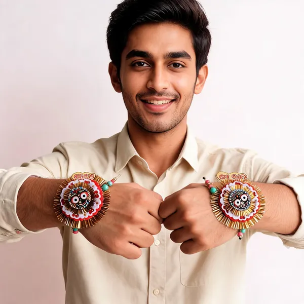 Sidharth_Enterprises_Ad_Stone_Multicolour_Rakhi_-_Pack_of_2