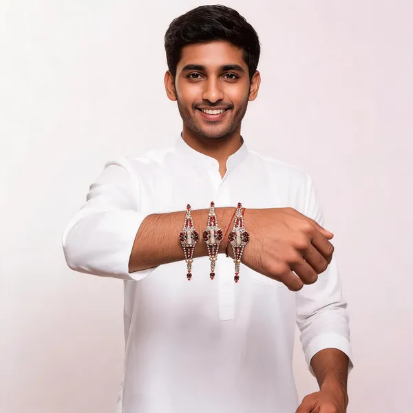 Sidharth_Enterprises_Ad_Stone_Multicolour_Rakhi_-_Pack_of_3