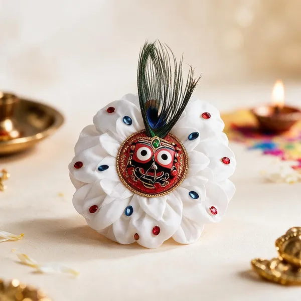 Sidharth_Enterprises_Ad_Stone_Rakhi_White_-_Pack_of_2