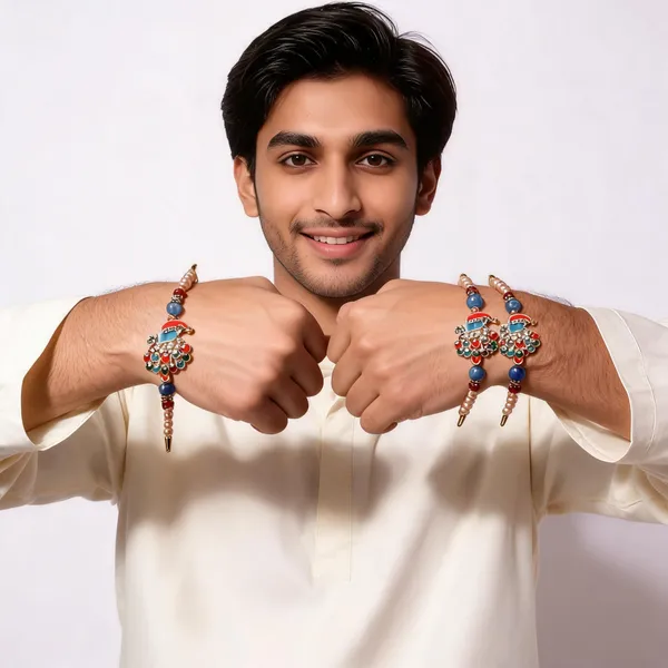 Sidharth_Enterprises_Ad_Stone_Rakhi_Multicolour_-_Pack_of_3