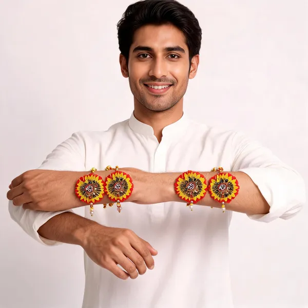 Sidharth_Enterprises_Ad_Stone_Rakhi_Multicolour_-_Pack_of_4