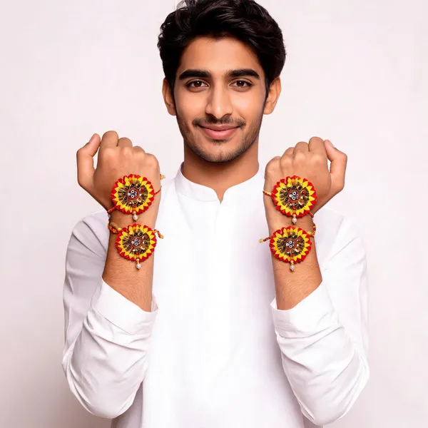 Sidharth_Enterprises_Ad_Stone_Rakhi_Multicolour_-_Pack_of_4