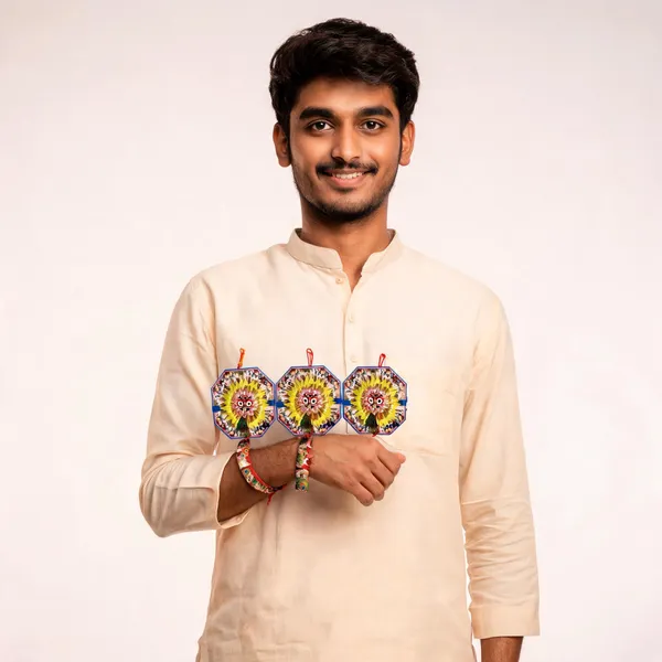 Sidharth_Enterprises_Ad_Stone_Multicolour_Rakhi_-_Pack_of_3