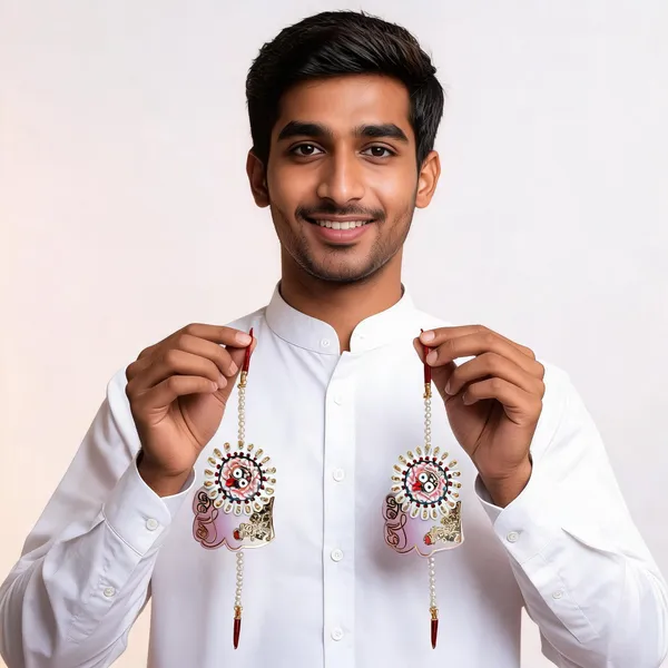Sidharth_Enterprises_Ad_Stone_Multicolour_Rakhi_-_Pack_of_2