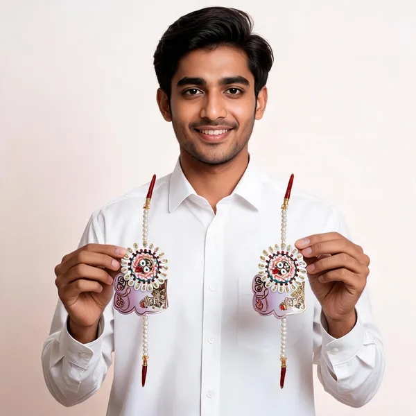 Sidharth_Enterprises_Ad_Stone_Multicolour_Rakhi_-_Pack_of_2