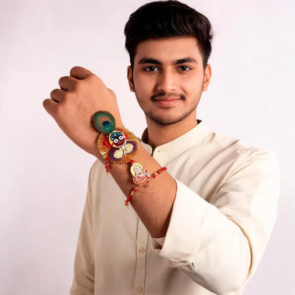 Sidharth_Enterprises_Ad_Stone_Multicolour_Rakhi_-_Pack_of_2