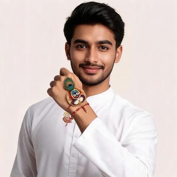 Sidharth_Enterprises_Ad_Stone_Multicolour_Rakhi_-_Pack_of_2