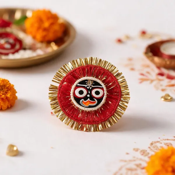 Sidharth_Enterprises_Ad_Stone_Red_Gold_Black_White_Rakhi_-_Pack_of_3
