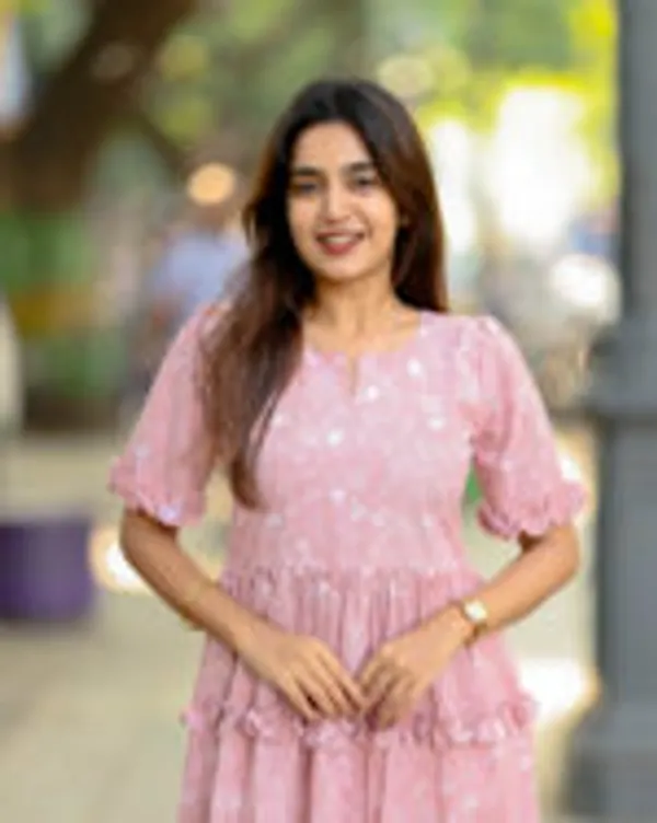 Pink_Silk_Cotton_Maxi_Frock_With_Ruffle_Layers_Elegant_Casual_Wear