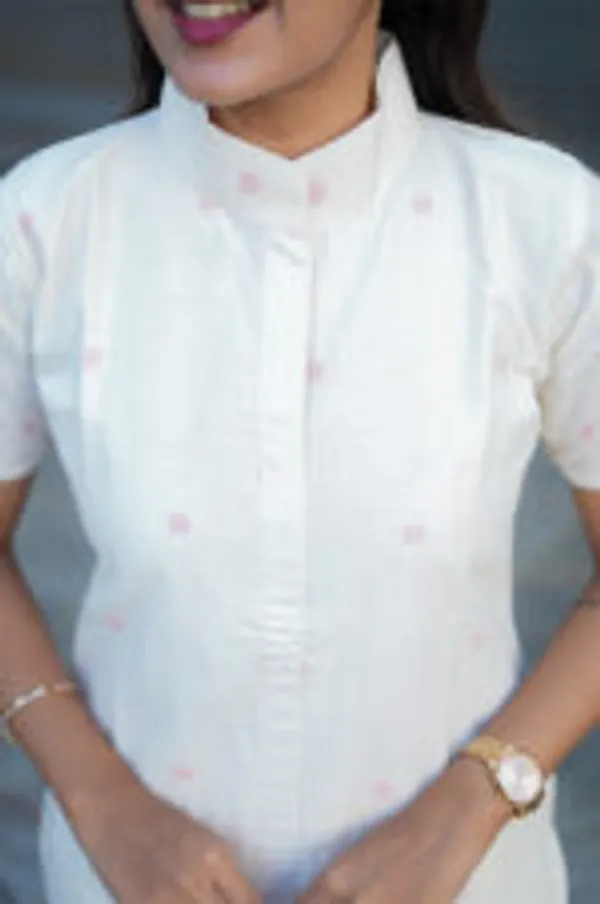 Ivory_Pink_Handloom_Co_Ord_Set