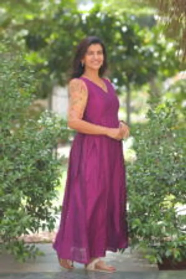 Wine_Purple_Striped_Cotton_Maternity_Maxi_Dress_Stylish_Comfort_Wear