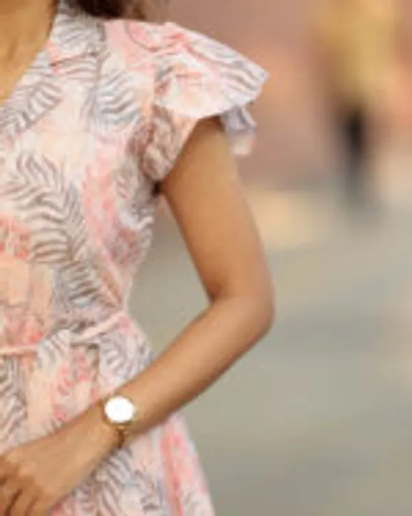 Peach_Grey_Printed_Silk_Cotton_Maxi_Frock_Elegant_Everyday_Wear