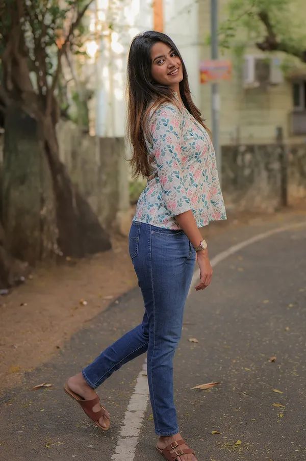 Petal_Poise_Mul_Mul_Cotton_Floral_Short_Top