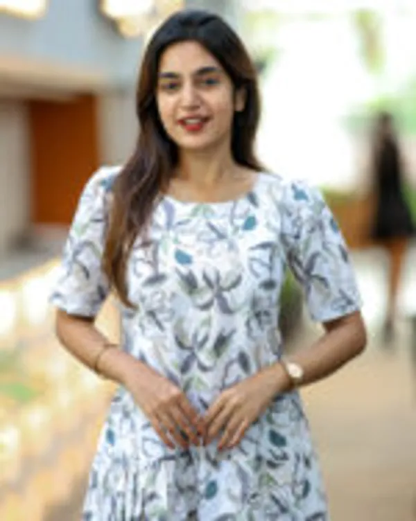 White_Floral_Cotton_Maxi_Frock_With_Grey_Green_Prints_Casual_Everyday_Wear