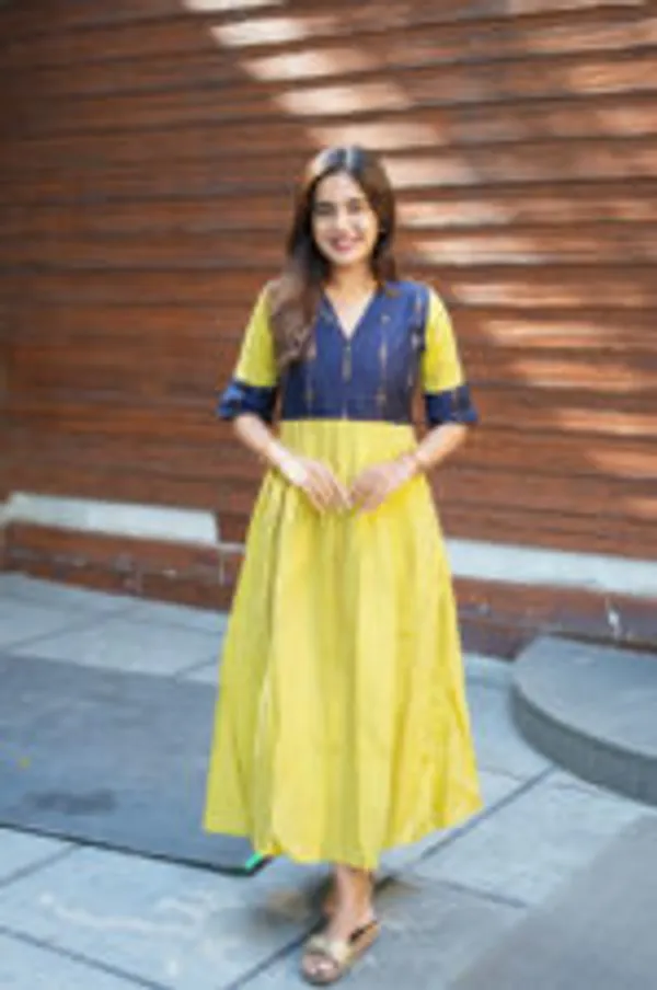 Green_Navy_Silk_Maxi_Frock