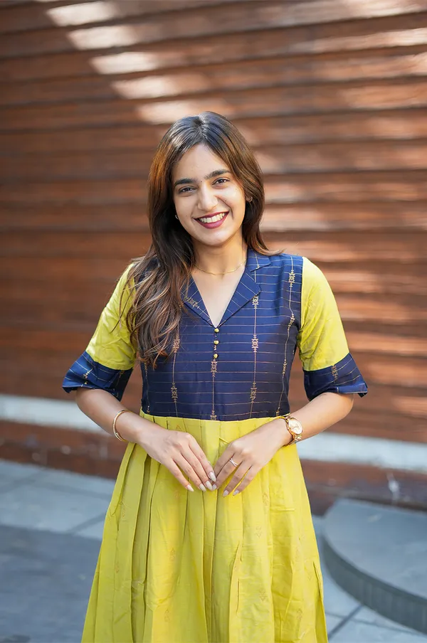 Green_Navy_Silk_Maxi_Frock