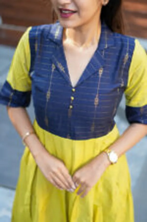 Green_Navy_Silk_Maxi_Frock