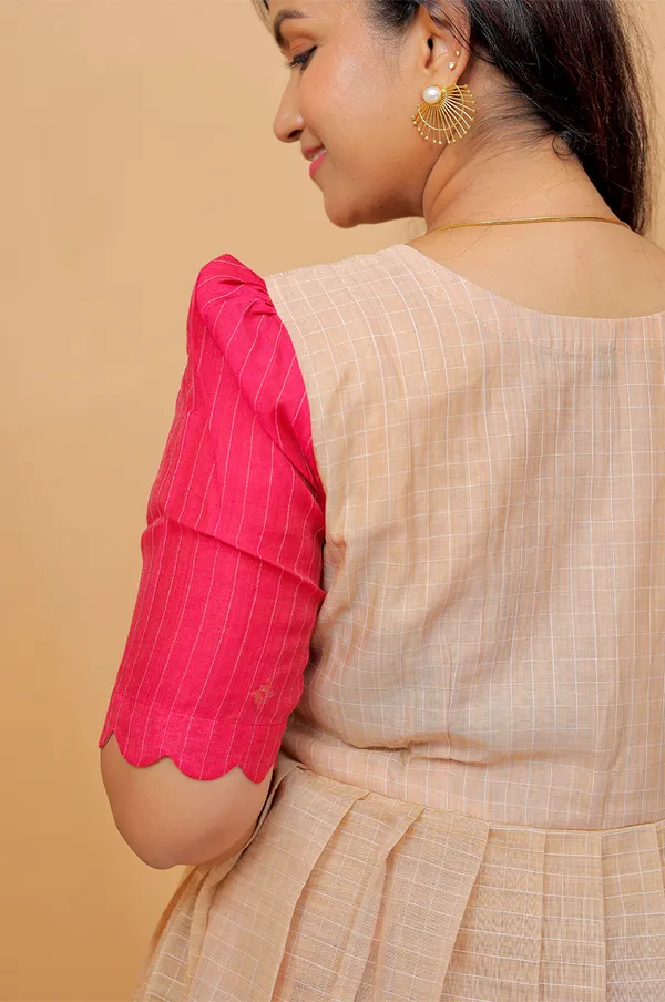 Sandal_Pink_Embroidered_Silk_Cotton_Maternity_Gown
