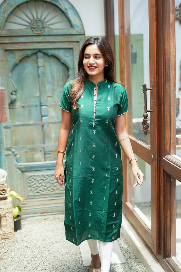 Emerald_Charm_Handloom_Cotton_Kurti
