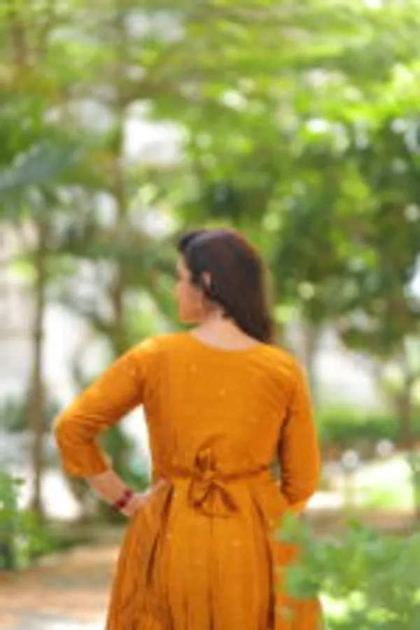 Mustard_Cotton_Maternity_Maxi_Dress_With_Printed_Neckline_Elegant_Comfort_Wear