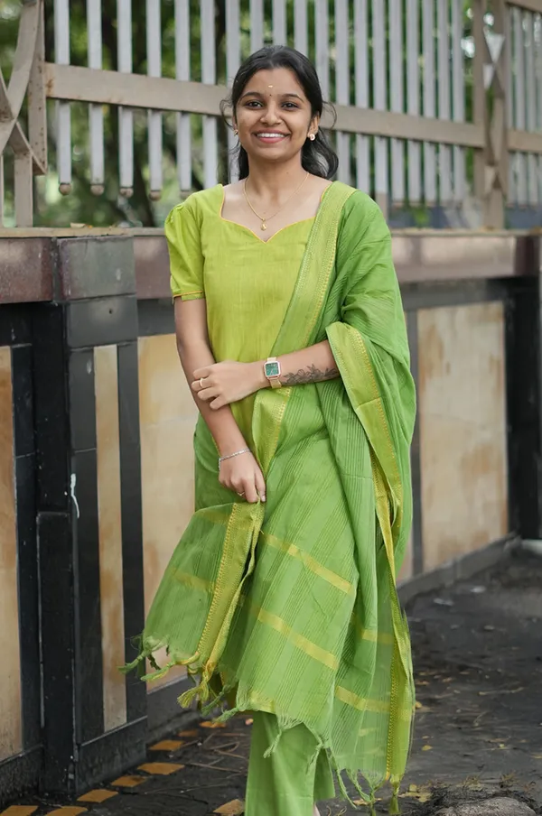 Vanmathi_Handloom_Mangalgiri_Cotton_Kurti_Set
