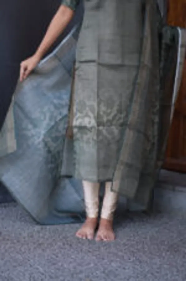 Olive_Charm_Tissue_Kurti_Set_With_Dupatta