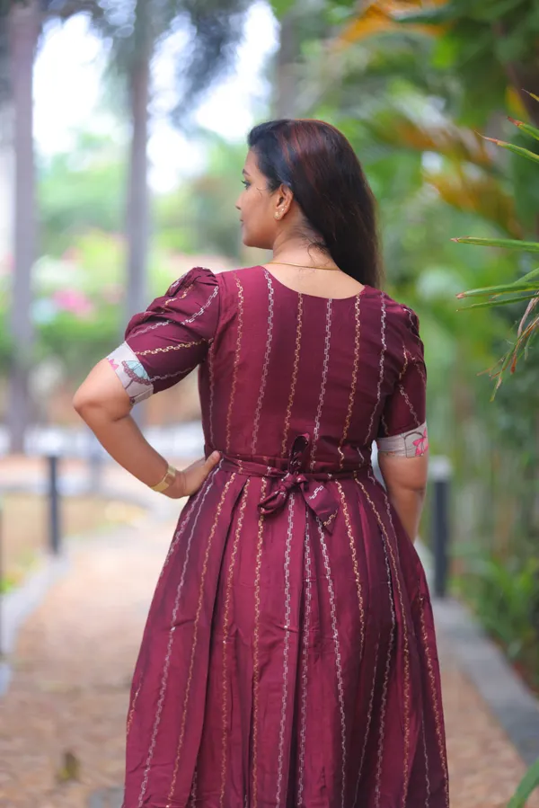 Maroon_Silk_Cotton_Maternity_Maxi_Dress_Stylish_Everyday