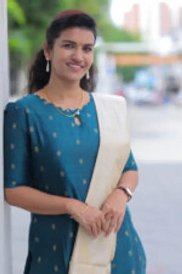 Teal_Blue_Cottonsilk_Butta_Kurti_With_Dupatta_Elegant_Everyday_Ethnic_Wear