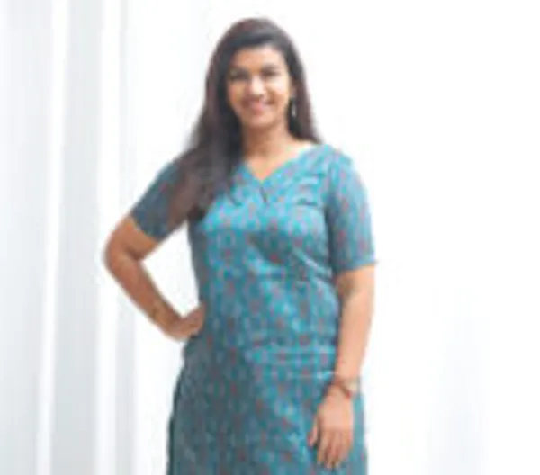 Teal_Whisper_Silk_Organza_Kurti_With_Ikat_Charm
