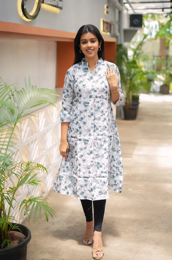 White_Floral_Cotton_Maxi_Dress_Elegant_Everyday_Comfort_Wear