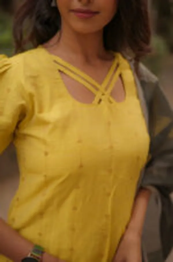 Sunray_Grace_Kurti_Set_Mustard_Cotton_Charm