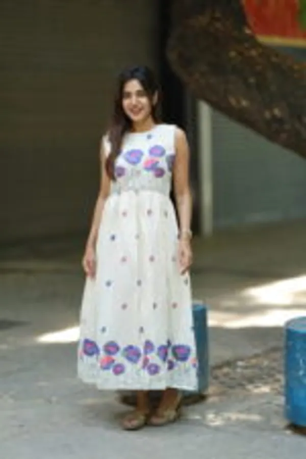 Ivory_Cotton_Embroidered_Maxi_Frock_With_Floral_Detailing_Elegant_Everyday_Festive_Wear