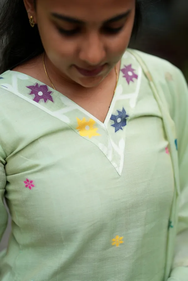Mintflora_Cotton_Kurti_Set