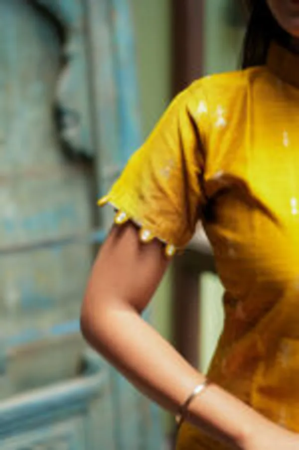 Sunbeam_Yellow_Handloom_Cotton_Kurti