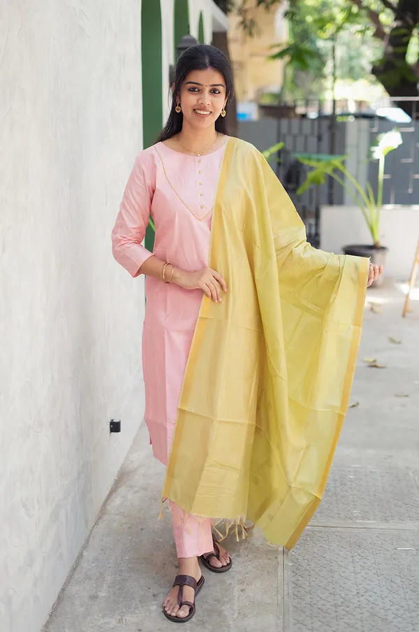 Sunblush_Charm_Tissue_Cotton_Kurti_Set