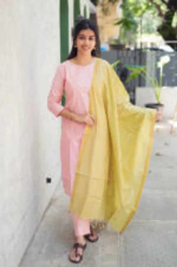 Sunblush_Charm_Tissue_Cotton_Kurti_Set