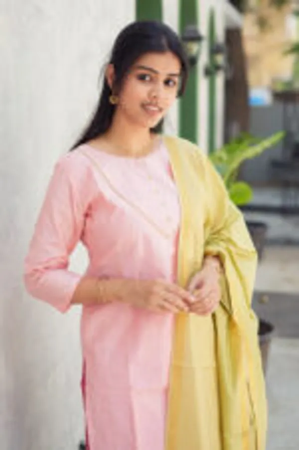 Sunblush_Charm_Tissue_Cotton_Kurti_Set