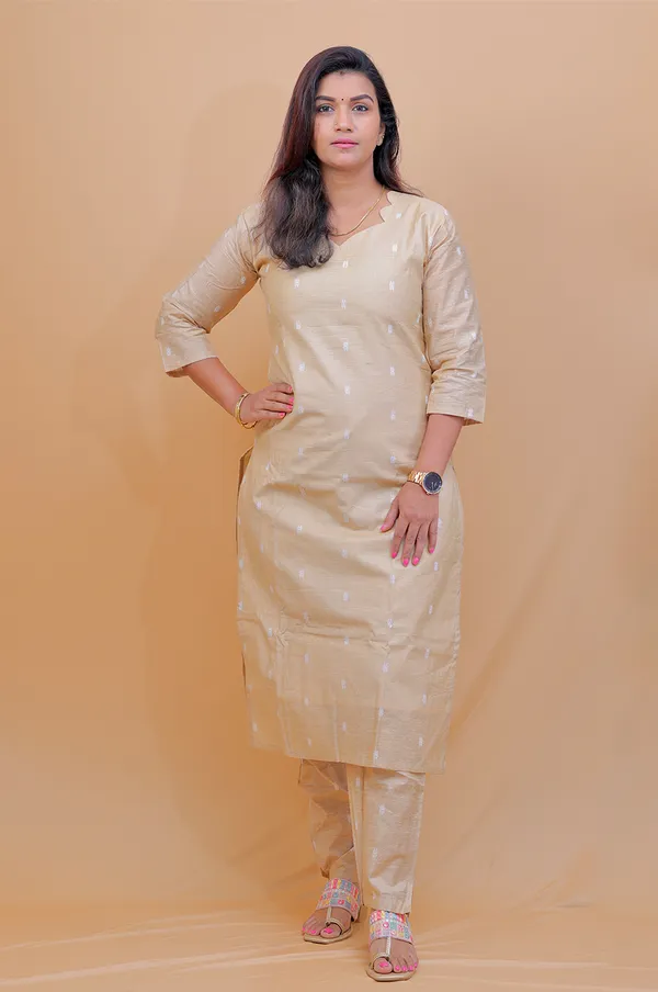 Sandal_White_Dot_Cotton_Co_Ord_Set_Subtle_Smart