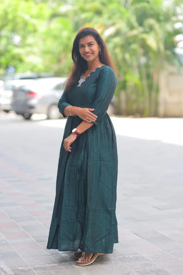 Teal_Green_Striped_Cotton_Maternity_Maxi_Dress_Elegant_Everyday_Wear