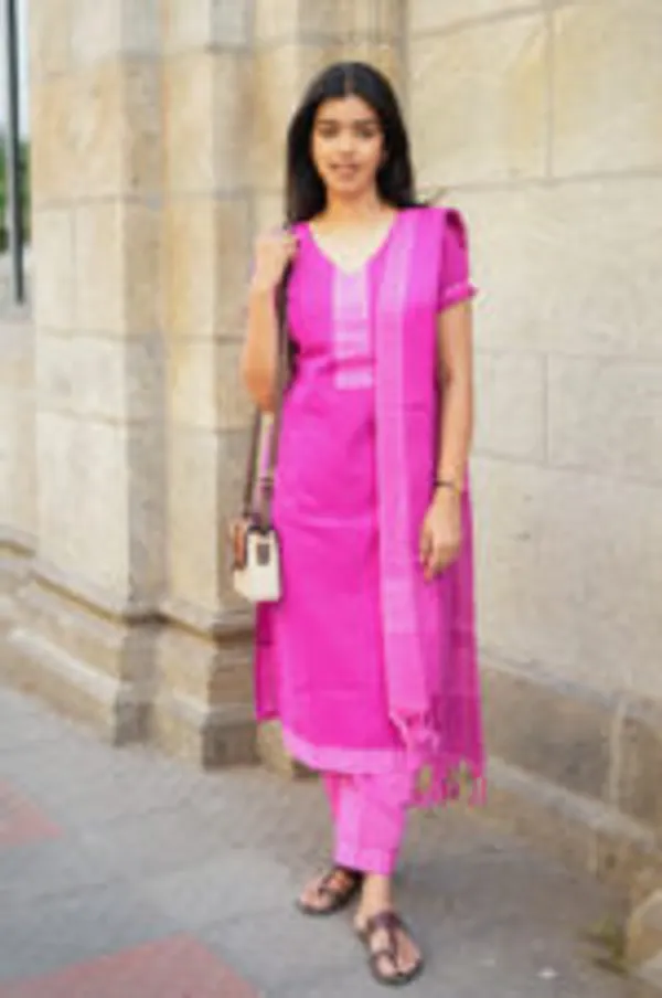 Pretty_In_Pink_South_Cotton_Kurti_Set_With_Tassel_Dupatta