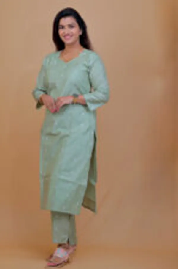 Olive_Green_Dot_Cotton_Co_Ord_Set