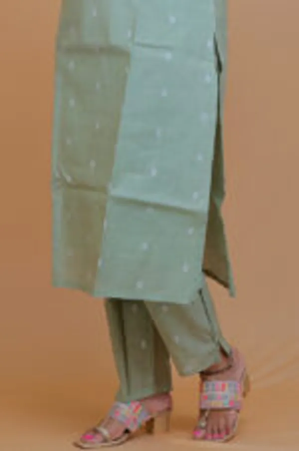 Olive_Green_Dot_Cotton_Co_Ord_Set