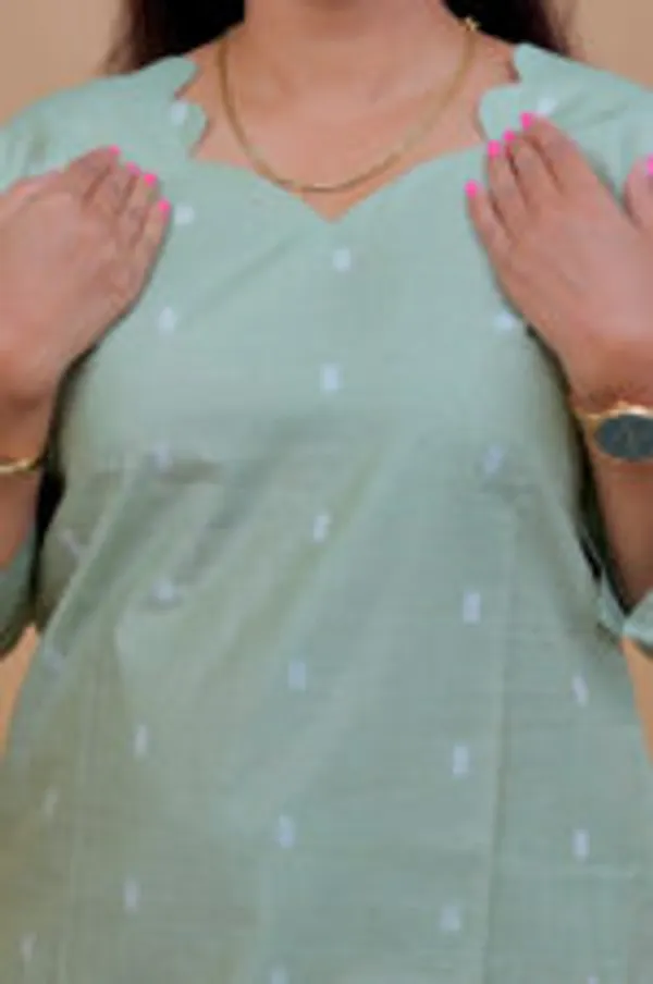 Olive_Green_Dot_Cotton_Co_Ord_Set