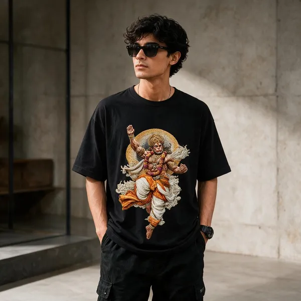 Black_French_Terry_Cotton_Oversized_Graphic_T-Shirt_For_Men