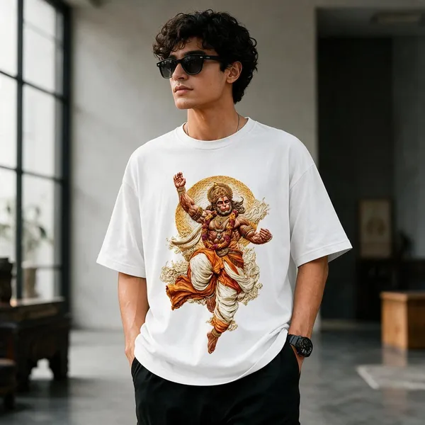 White_French_Terry_Cotton_Oversized_Graphic_T-Shirt_For_Men